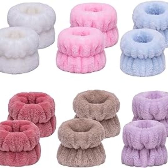 BOGOWomen's Face Washing Wristbands Wrist Towels for Washing Face 1 set(2 bands) - Picture 2 of 16